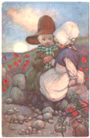 Illustrateur : M. M. VIENNE - M. MUNK. N° 563 : Couple D'enfants - Câlins - Tendresse - Vienne