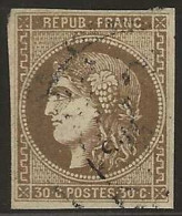 France  .  Y&T   .   47  (2 Scans)   .    O  .     Oblitéré - 1870 Uitgave Van Bordeaux