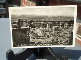 Cpsm Baalbec View Of The Rectangular Court - Baalbeck - Vue De La Cour Rectangulaire. 1955 - Líbano