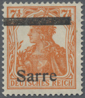 Deutsche Abstimmungsgebiete: Saargebiet: 1920 Sechs Marken Mit "verschobenem Auf - Unused Stamps