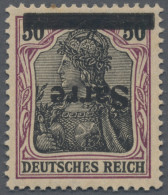 Deutsche Abstimmungsgebiete: Saargebiet: 1920 50 (Pf) Dunkelbräunlichlila/schwar - Nuovi