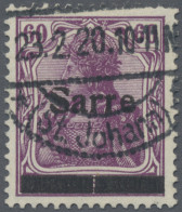 Deutsche Abstimmungsgebiete: Saargebiet: Aufdruck-Ausgabe, Germania, 60 Pfg. Rot - Used Stamps