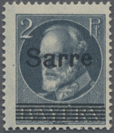 Deutsche Abstimmungsgebiete: Saargebiet: 1920, Sarre-Aufdruck Auf Bayern 2 Pf Bl - Unused Stamps