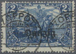 Danzig: 1920 2 M. Schwärzlichblau Bis Schwarzblau, Gestempelt "ZOPPOT *(c)* 9.2. - Altri & Non Classificati