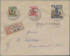 Danzig: 1921, Tuberkulose-Woche, Kompletter Satz Auf R-FDC Von "DANZIG-NEUFAHRWA - Other & Unclassified