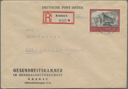 Dt. Besetzung II WK - Generalgouvernement: 1944 Zwei Marken 'Burg Von Krakau' 10 - Occupation 1938-45