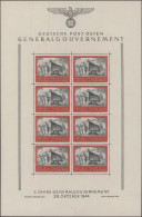 Dt. Besetzung II WK - Generalgouvernement: 1949 "Burg Von Krakau" 10+10 ZL, Vier - Besetzungen 1938-45