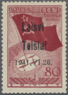 Dt. Besetzung II WK - Litauen - Telschen (Telsiai): 1941 80 K. Dunkelbräunlichro - Ocupación 1938 – 45