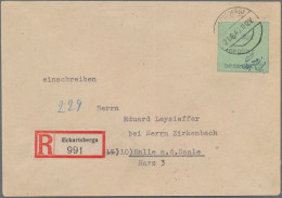 Deutsche Lokalausgaben Ab 1945: Eckartsberga, 1945, Gebührenzettel 42 Pf. Schwar - Other & Unclassified