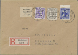 Deutsche Lokalausgaben Ab 1945: MINDELHEIM, 1946, 3 Gebührenzettel: 3 Rpf. Mit 3 - Sonstige & Ohne Zuordnung