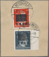 Deutsche Lokalausgaben Ab 1945: NETZSCHKAU-REICHENBERG, 1945, 3 Pf. Bis 5 Pf. Au - Sonstige & Ohne Zuordnung