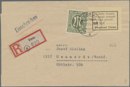 Deutsche Lokalausgaben Ab 1945: UNNA, 1945, 2x 12 Rpf. Gebührenzettel Je Mit 30 - Otros & Sin Clasificación