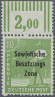 Sowjetische Zone - Allgemeine Ausgaben: 1948, Arbeiter 10 Pfg. Schwärzlichgelbli - Altri & Non Classificati
