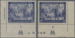 Sowjetische Zone - Allgemeine Ausgaben: 1948, 50 Pf Leipziger Herbstmesse, Zwei - Sonstige & Ohne Zuordnung