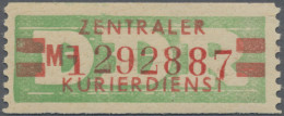 DDR - Dienstmarken B (Verwaltungspost A / Zentraler Kurierdienst): 1959, Wertstr - Sonstige & Ohne Zuordnung