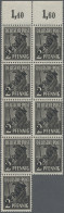 Berlin: 1948, Schwarzaufdruck 2 Pf - 5 M, Der Komplette Satz In Postfrischen 9er - Unused Stamps