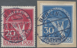 Berlin: 1949, Währungsgeschädigte 20 Pf, 30 Pf, Jeweils Rundgestempelt BERLIN - - Used Stamps