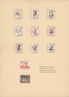 Berlin: 1957/1958, Vorlagekarton In DIN A4 Format "Briefmarken Im Zweifarbigem S - Ongebruikt