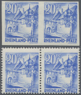 Französische Zone - Rheinland Pfalz: 1947, 1. Freimarken-Ausgabe: Probedruck Der - Other & Unclassified