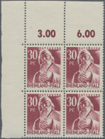 Französische Zone - Rheinland Pfalz: 1947, 1. Freimarkenausgebe, Seltener Postfr - Autres & Non Classés