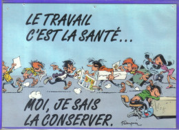 Carte Postale Bande Dessinée Franquin  Gaston Lagaffe  N°25  Très Beau Plan - Stripverhalen