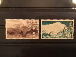 Japan 1954 Jo-Shin-Etsy National Park Used SG 727-8 Yv 555-6 - Used Stamps