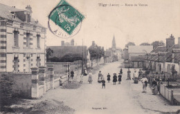 Tigy (45 Loiret) Route De Vienne - édit. Bergerat Circulée 1911 - Andere & Zonder Classificatie