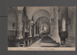 CPA - 63 - St-Agathe - Intérieur De L'Eglise - Circulée En 1925 - Other & Unclassified