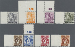 Saarland (1947/56): 1947, Freimarken Saar II, Nachauflage OHNE AUFDRUCK, Komplet - Unused Stamps