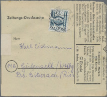 Saarland (1947/56): 1948, 60 Cent A. 3 F. Hauer Und 60 C. Händedruck Je Als Selt - Lettres & Documents