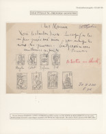 Saarland (1947/56): 1948, Original-Auftrag Für Fremde Graveure Mit Zeichnungen U - Unused Stamps