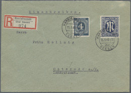 Bizone: 1946, AM-Post 80 Pfg. Schwarzviolettultramarin (der Wert Weist Eine Quet - Andere & Zonder Classificatie