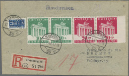 Bizone: 1948, 10 Und 20 Pf Berlin-Hilfe Je Im Waagerechten Paar, Dabei Der Recht - Other & Unclassified