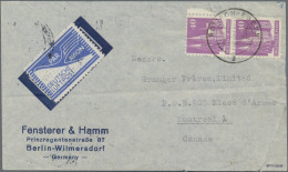 Bizone - Flugpost-Zulassungsmarke: 1948 "JEIA"-Marke Auf Gedrucktem Firmenbrief - Other & Unclassified