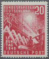 Bundesrepublik Deutschland: 1949, 20 Pf Bundestag Mit Dem Markanten Plattenfehle - Ungebraucht