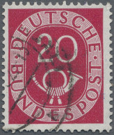 Bundesrepublik Deutschland: 1951, Posthorn 5 Pf Und 50 Pf Je Mit Befund Schlegel - Used Stamps