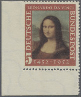 Bundesrepublik Deutschland: 1952, 5 Pfg. Mona Lisa Aus Der Bogenecke Links Unten - Ungebraucht