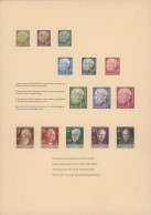 Bundesrepublik Deutschland: 1952/1954, Vorlagekarton Der Bundesdruckerei Berlin - Ungebraucht
