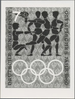 Bundesrepublik Deutschland: 1960, S/w Fotoessay 7 Pf "Olympia", Nicht Angenommen - Unused Stamps