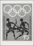 Bundesrepublik Deutschland: 1960, Zwei Unterschiedliche S/w Fotoessays 15 Pfg "O - Unused Stamps