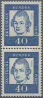 Bundesrepublik Deutschland: 1961, Bedeutende Deutsche 40 Pfg. Lessing Im Senkrec - Ongebruikt