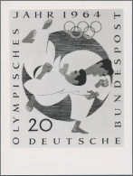 Bundesrepublik Deutschland: 1964, S/w Fotoessay 20 Pfg "Judo", Nicht Angenommene - Unused Stamps