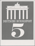 Bundesrepublik Deutschland: 1966, S/w Fotoessay 5 Pfg "Brandenburger Tor Berlin" - Ungebraucht