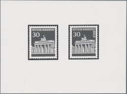 Bundesrepublik Deutschland: 1966, 30 Pfg "Brandenburger Tor" In Zeichnung "Deuts - Usados