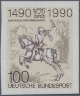 Bundesrepublik Deutschland: 1990, 100 Pf. Postreiter, Postfrisch Ungezähnt, Laut - Ungebraucht