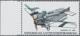 Bundesrepublik Deutschland: 1991, Historische Luftpostbeförderung 30 (Pf), Abart - Unused Stamps