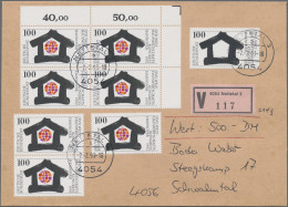 Bundesrepublik Deutschland: 1993, 8x 100 Pf.Welthauswirtchaftskongress, Dabei 1 - Cartas & Documentos