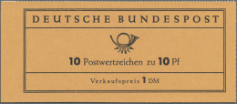 Bundesrepublik - Markenheftchen: 1960, Markenheftchen Heuss I, VERSUCHSHEFTCHEN, - Other & Unclassified