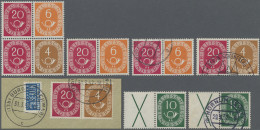 Bundesrepublik - Zusammendrucke: 1951, Posthorn, Zusammendrucke X /10 (Pf) Je Po - Se-Tenant