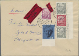 Bundesrepublik - Zusammendrucke: 1959/61, Zwei Briefe Mit ZD: W23 Und S50 Je Sig - Se-Tenant
